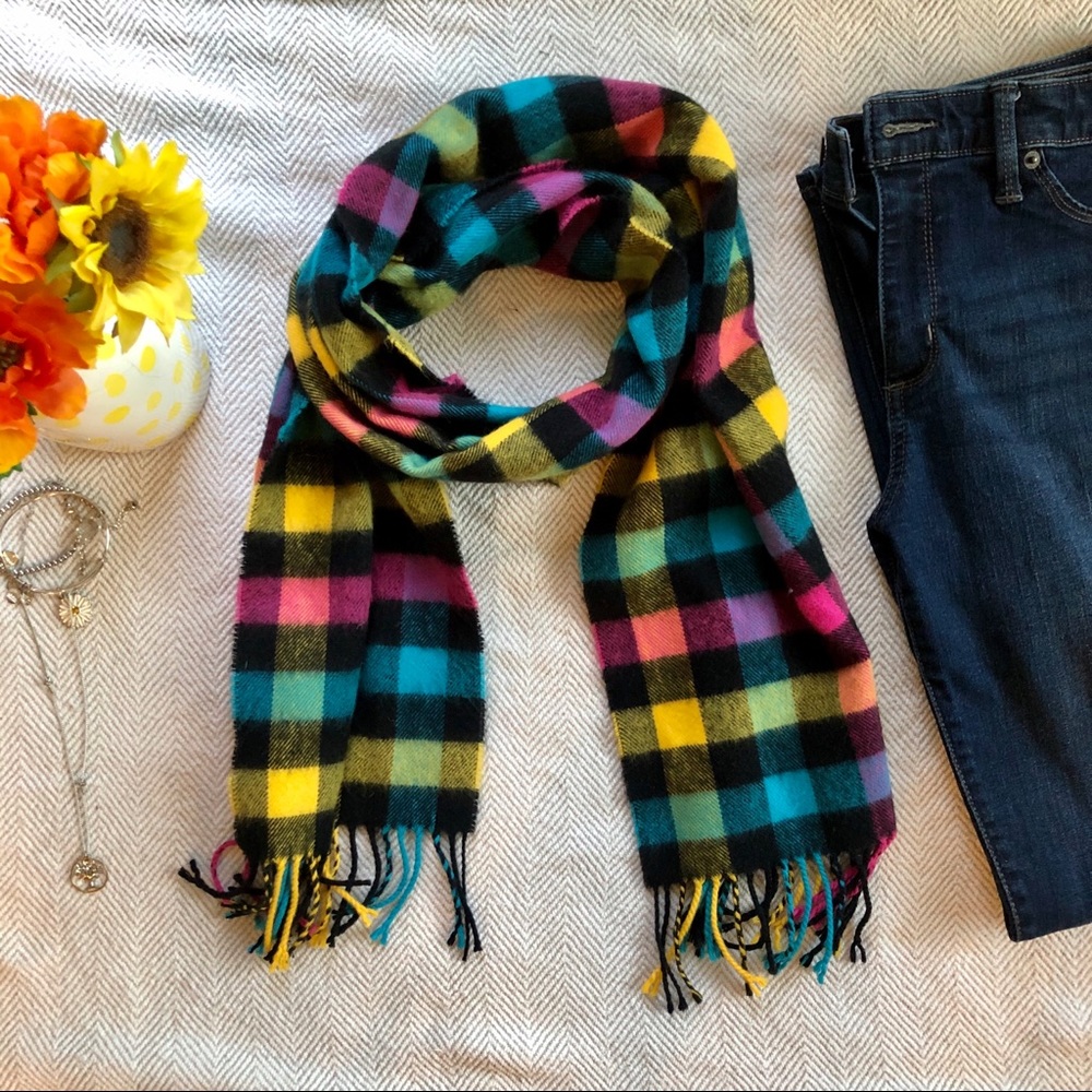 *3/$12*🍂Fleece Scarf Multi-Color Buffalo Plaid🍂